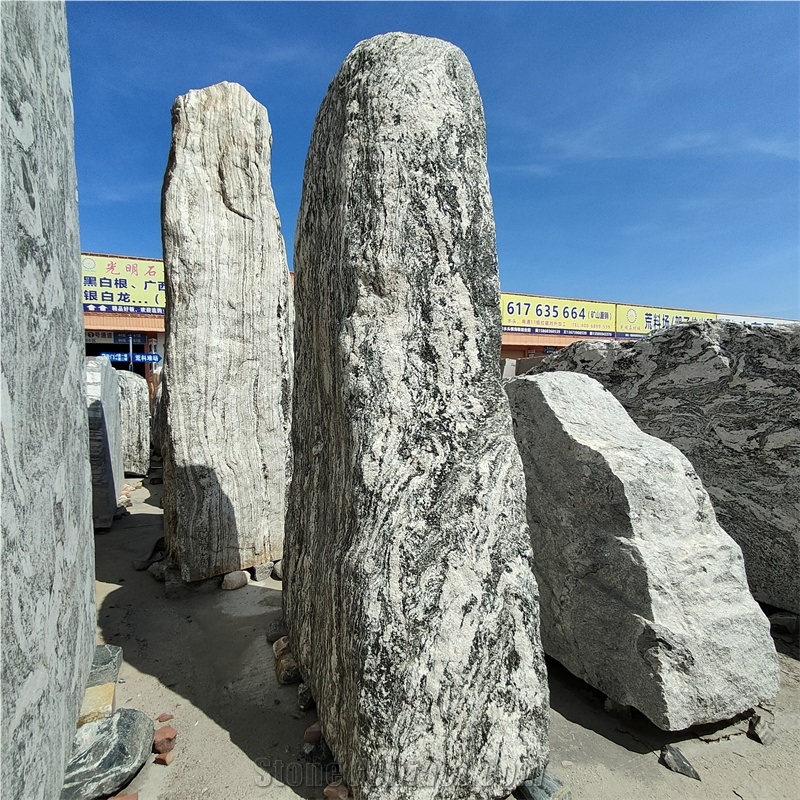 Grey Stone Landscape Boulder For Garden Decoration