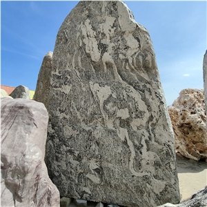 Grey Stone Landscape Boulder For Garden Decoration