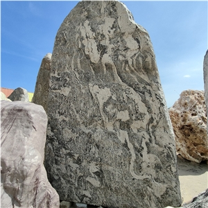 Grey Stone Landscape Boulder For Garden Decoration