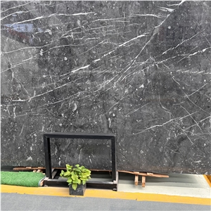 High Polished Star Yao Grey Marble Slabs Home Floor Design