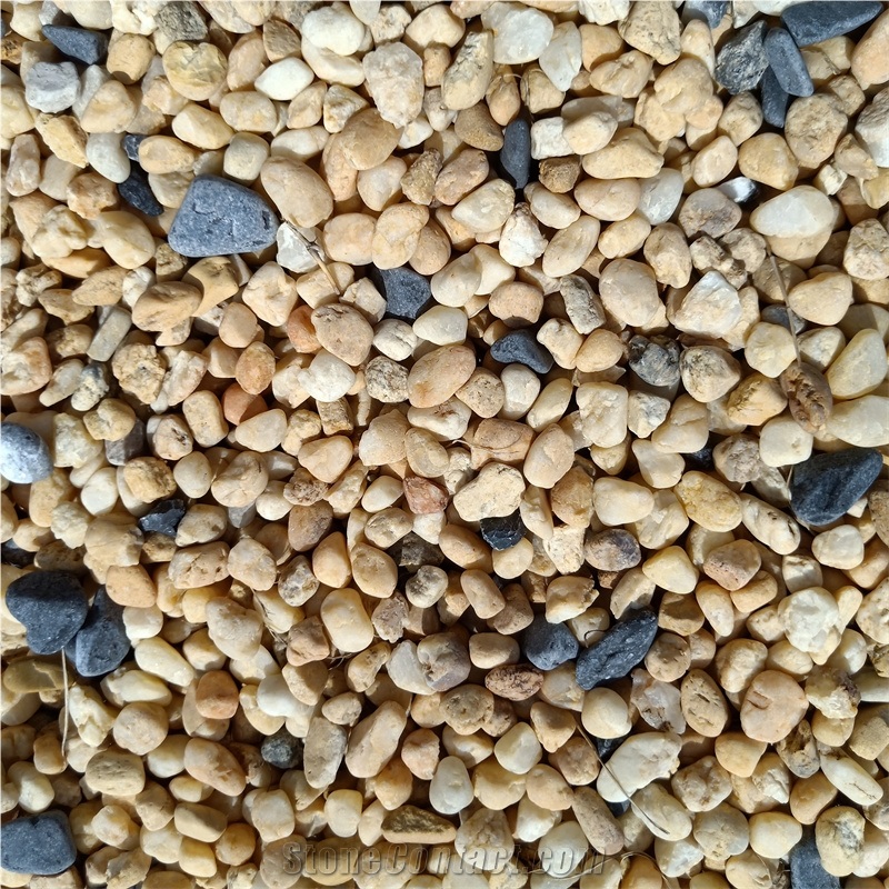 Natural Beige Pebble Stone For Garden Decoration