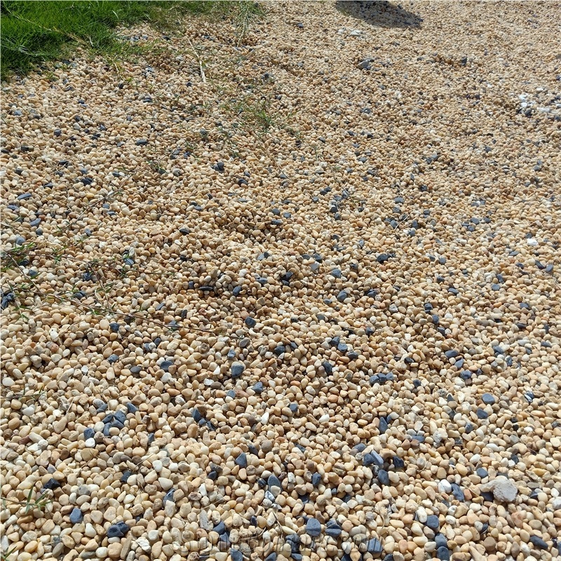 Natural Beige Pebble Stone For Garden Decoration