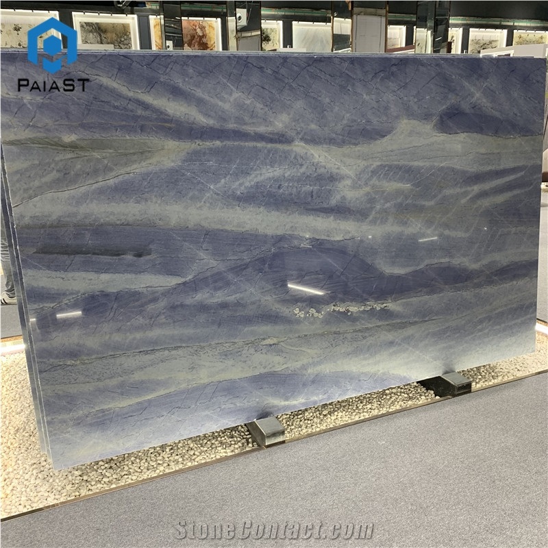 Natural Luxury Azul Macaubas Quartzite Slabs For Projects