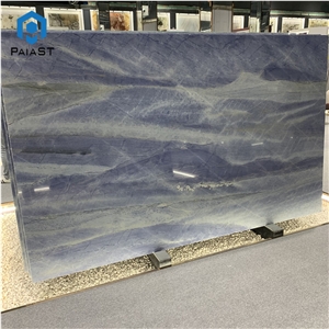 Natural Luxury Azul Macaubas Quartzite Slabs For Projects