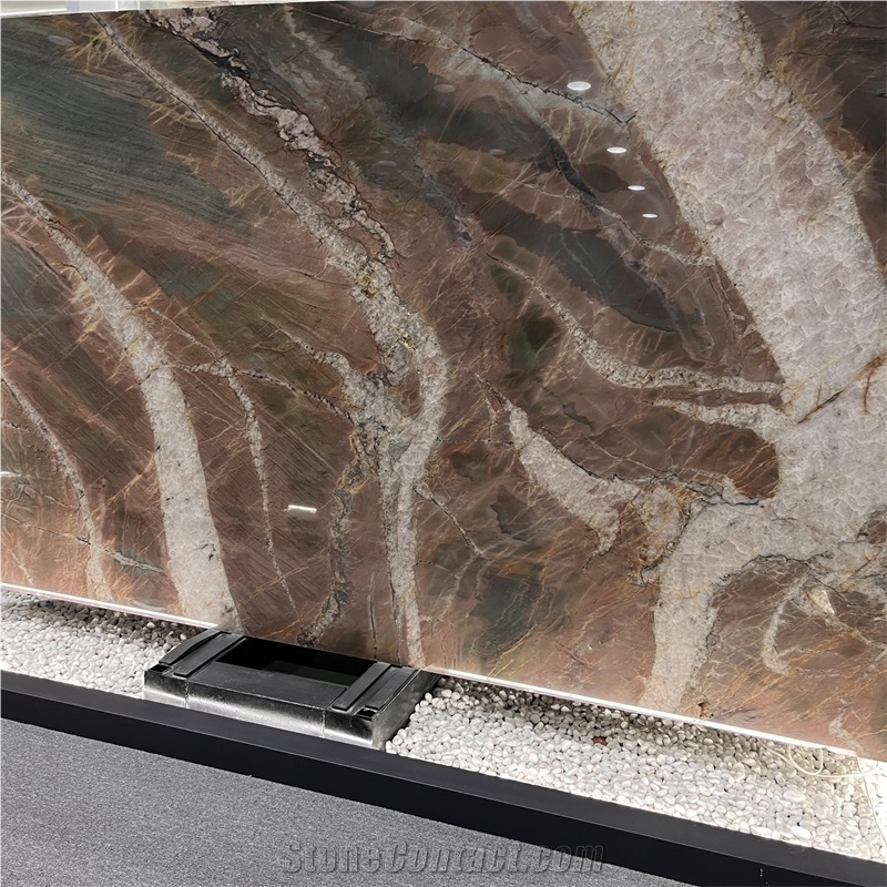 Natural Luxury Volupia Quartzite Slabs For Background Decor