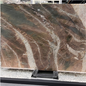 Natural Luxury Volupia Quartzite Slabs For Background Decor