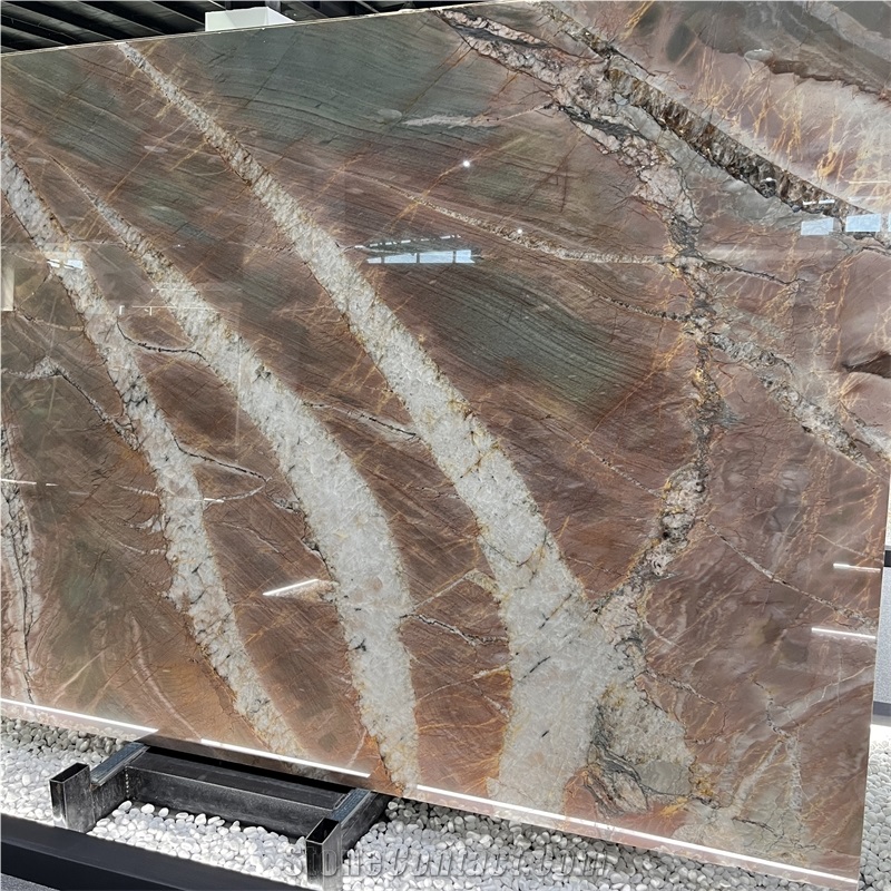 Natural Luxury Volupia Quartzite Slabs For Background Decor
