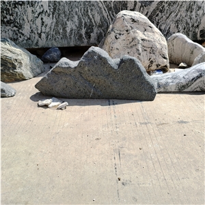 Natural Small Size Black Mount Landscaping Stone For Rockery