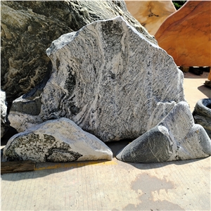 Natural Small Size Mount Tai Rockery For Garden Ornaments