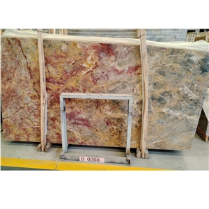 Polished Multicolor Van Gogh Emperor Marble Slabs And Tiles