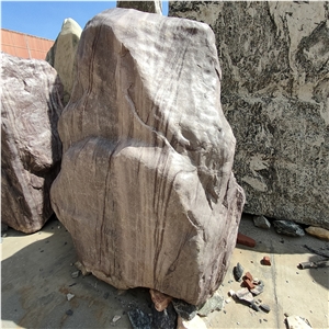 Purple Landscape Stone For Home And Hotel Space Design
