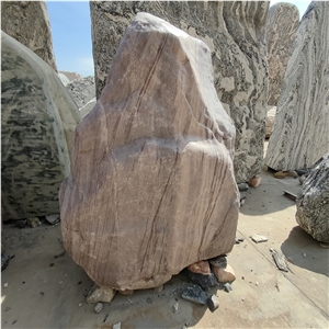 Purple Landscape Stone For Home And Hotel Space Design