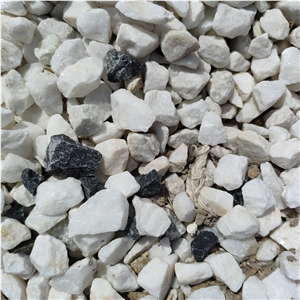 White Small  Gravel For Yard Landscape Stone