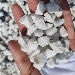 White Small  Gravel For Yard Landscape Stone