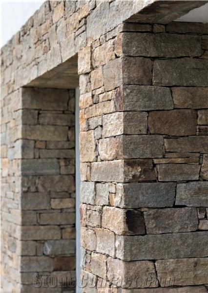 Antique Grey Natural Stone For Walling, Wall Cladding Panels