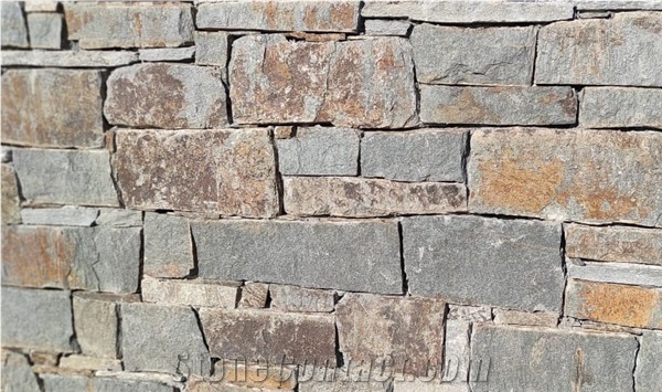 Antique Grey Natural Stone For Walling, Wall Cladding Panels