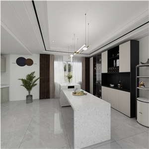 Sintered Stone Kitchen Island Tops Lingjun Grey