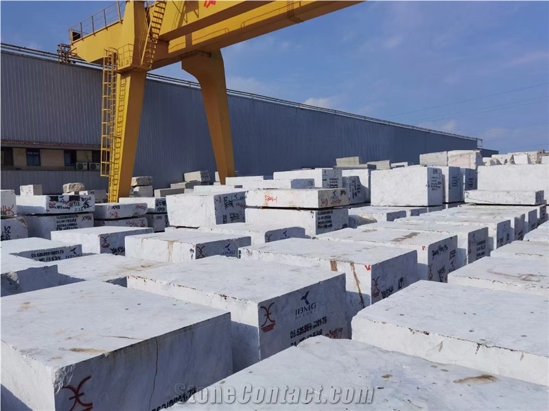 Super White Calacatta Dolomite Raw Blocks