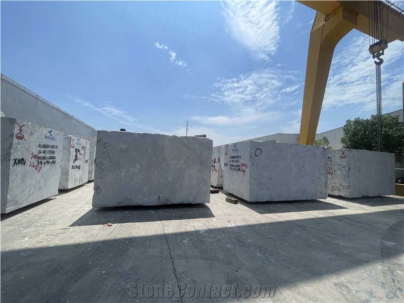 Super White Calacatta Dolomite Raw Blocks