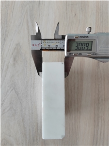 3CM Thickness Pure White Nano Crystallized Glass Stone