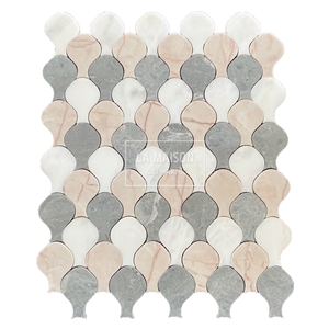 Waterjet Natural Marble Customized Designed Mosaic Tiles