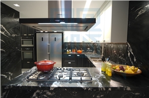 Peacock Green Quartzite Leathered Countertops