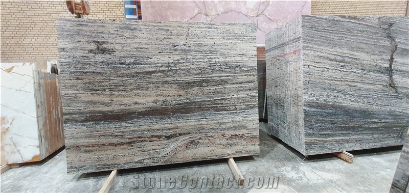 Silver Travertine Like Romano