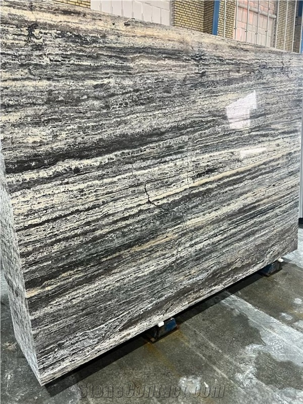 Silver Travertine Like Romano