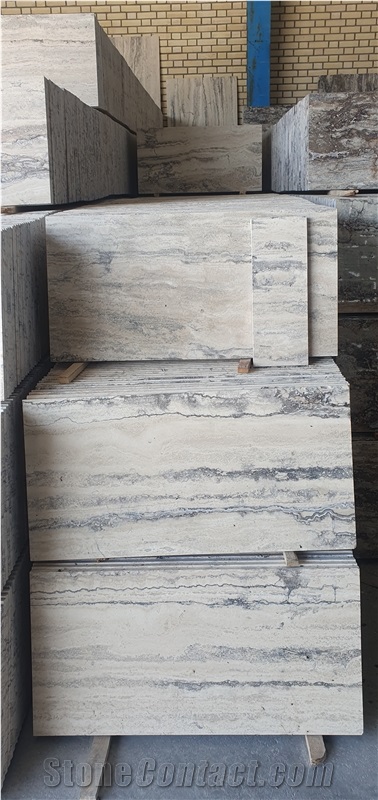 Silver Travertine Like Romano