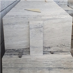 Silver Travertine Like Romano