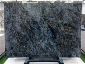 Lemurian Blue Polished Slab From Madagascar