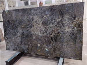 Lemurian Blue Polished Slab From Madagascar