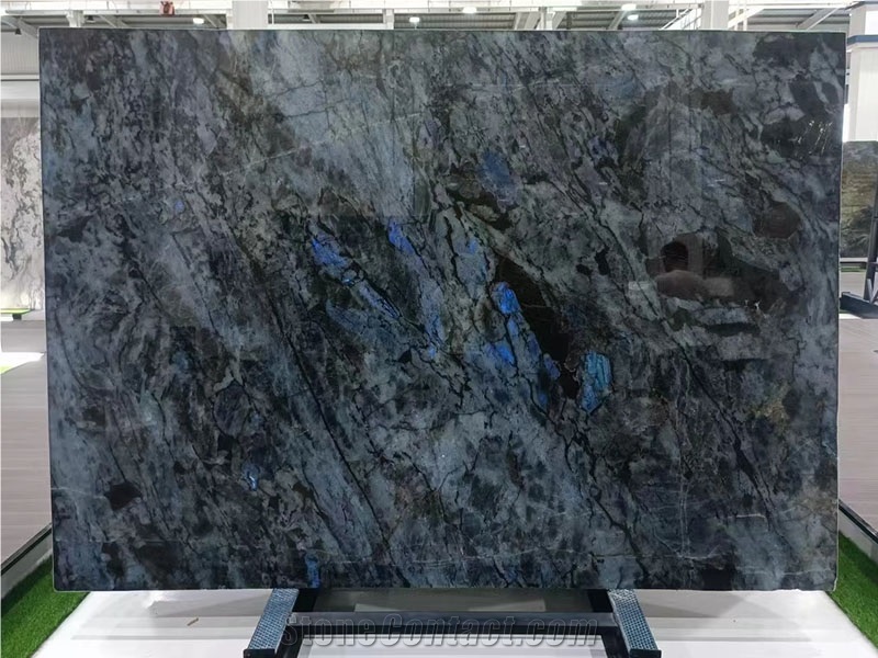 Madagascar Labradorite Blue Polished Slab