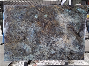 Madagascar Labradorite Blue Polished Slab