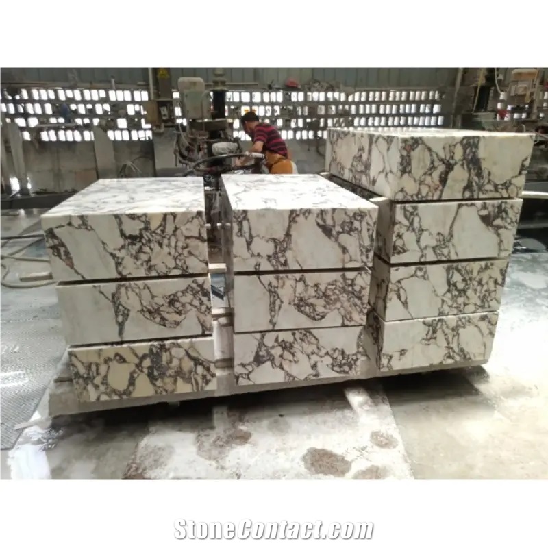 Purple Plinth Marble Living Room Calacatta Violet Table