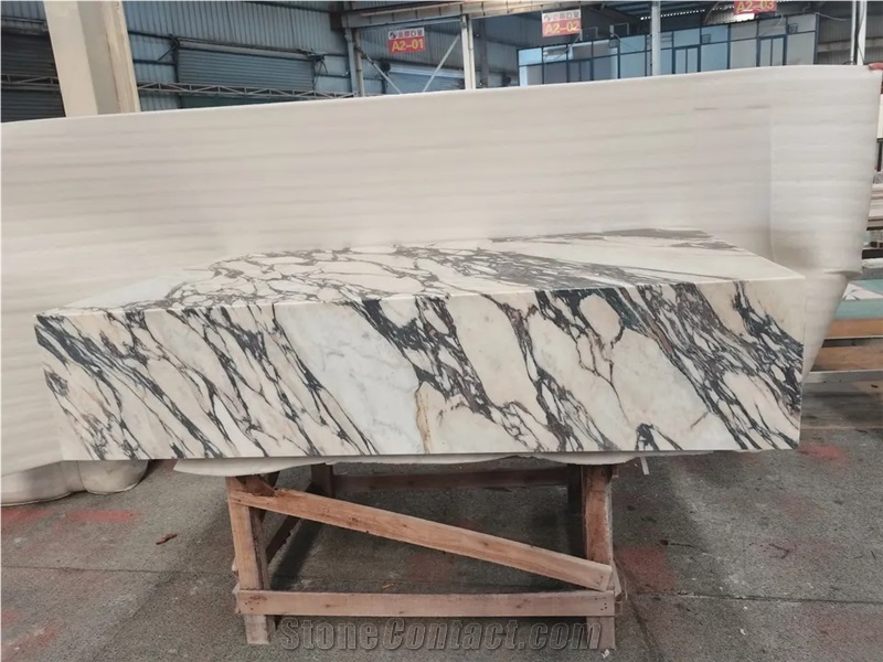 Purple Plinth Marble Living Room Calacatta Violet Table