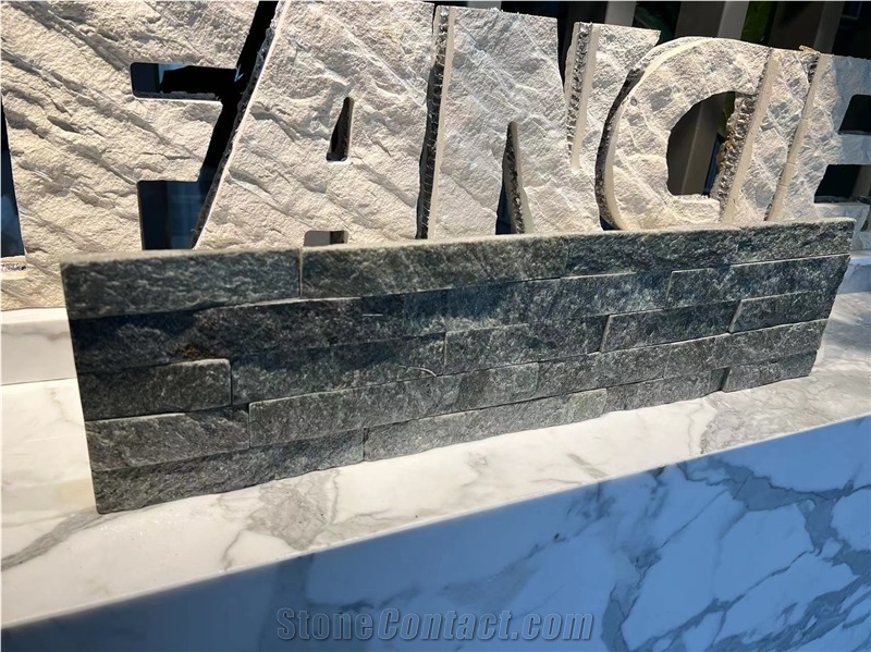 Natural Stone Cultural Stone Black Veneer Wall Sparkle