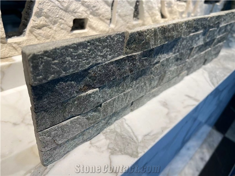 Natural Stone Cultural Stone Black Veneer Wall Sparkle
