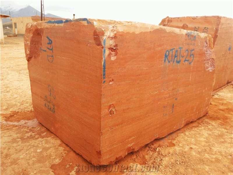 Iran Red Travertine Slabs
