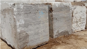 Silver Travertine Blocks
