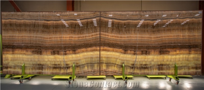 Brown Onyx Slabs