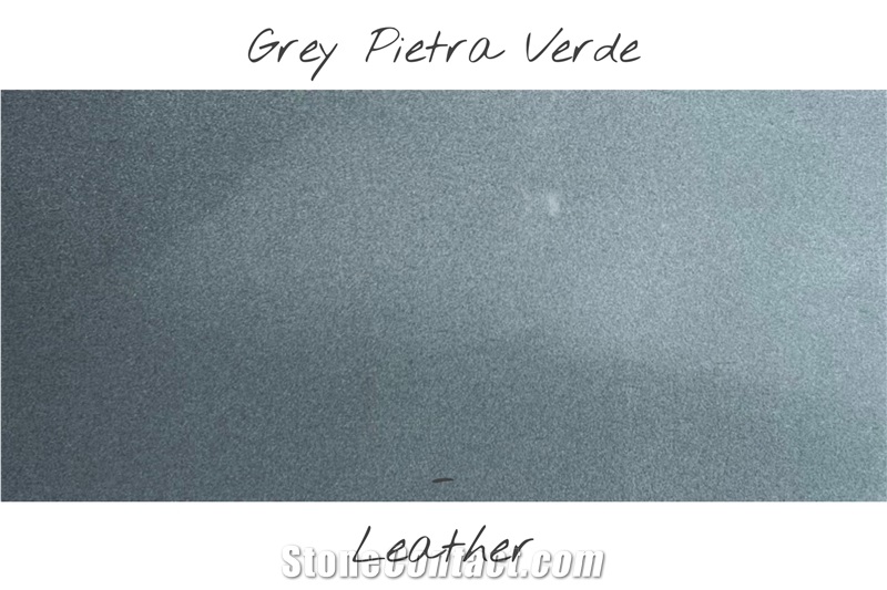 Grey Pietra Verde Paving Tiles Leathered