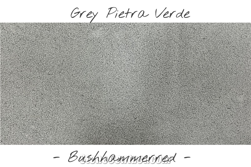 Grey Pietra Verde Paving Tiles Leathered