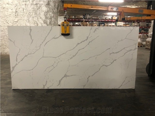 Calacatta Quartz Slabs 2Cm And 3Cm