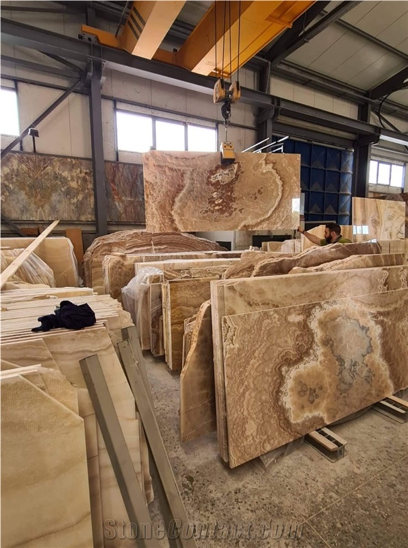 Blaze Onyx Polished 2Cm Translucent Slabs