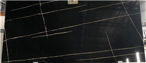 Calacatta Statuario Black And Gold Quartzite Tiles & Slabs