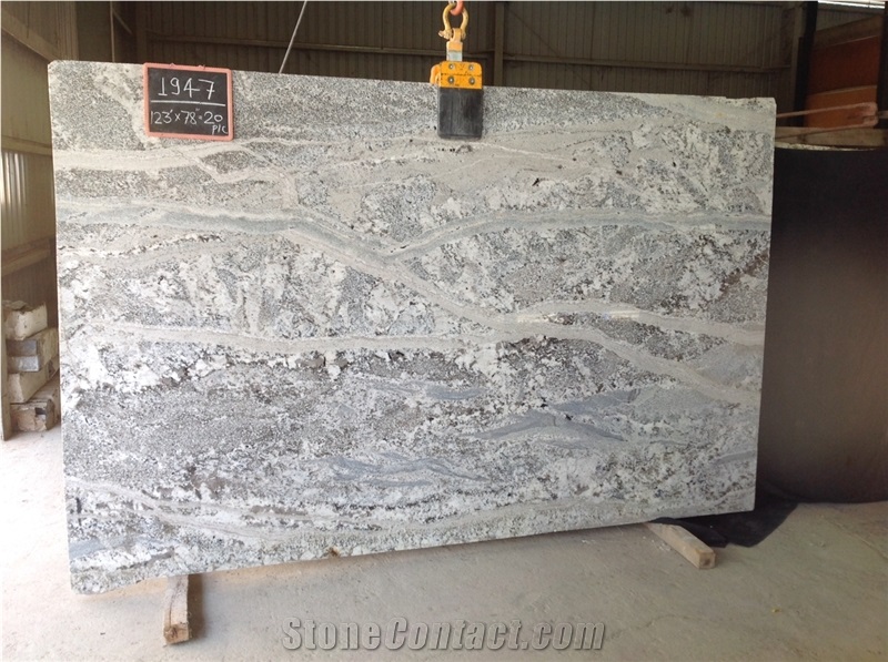 Monte Cristo Granite Slabs, India White Granite