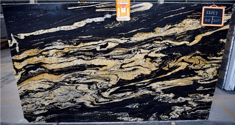 Titanium Gold Granite Tiles & Slabs