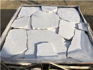 White Quartzite  Stone Random Flagstone Paver