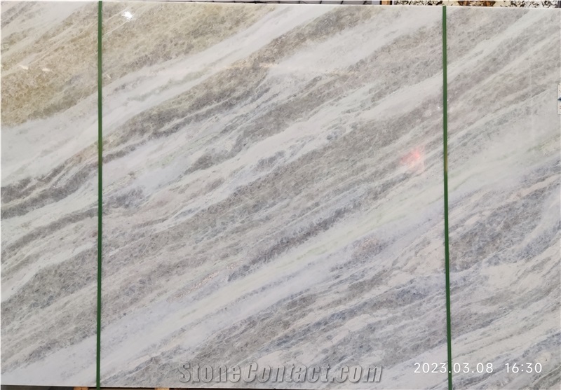 Mediterranean Blue Quartzite Honeycomb Backing Stone Slab